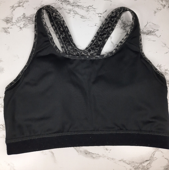 Nike Black/Gray Sports Bra Dri-Fit - Picture 4 of 6